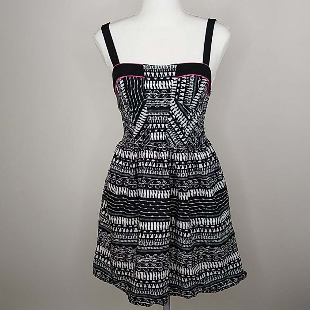 Band of Gypsies Black/White Tribal Sundress XS
